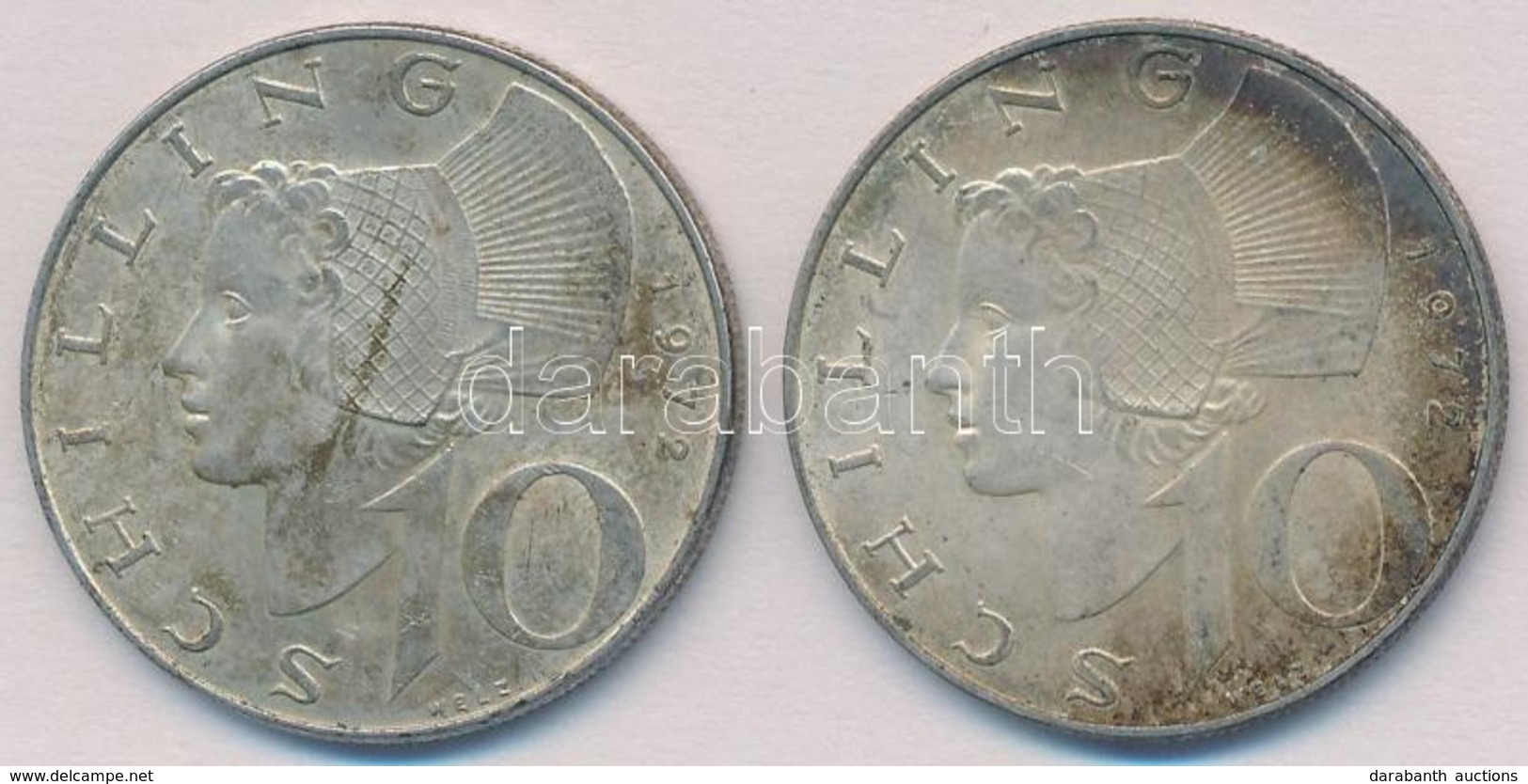 Ausztria 1973. 10Sch Ag (2x) T:2 Patina
Austria 1973. 10 Schilling Ag (2x) C:XF Patina - Zonder Classificatie