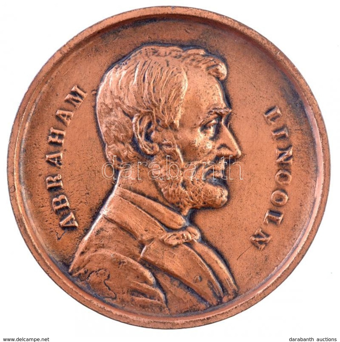 Amerikai Egyesült Államok DN 'Abraham Lincoln / Phila Penna'  Br Emlékplakett (73mm) T:2
USA ND 'Abraham Lincoln / Phila - Zonder Classificatie