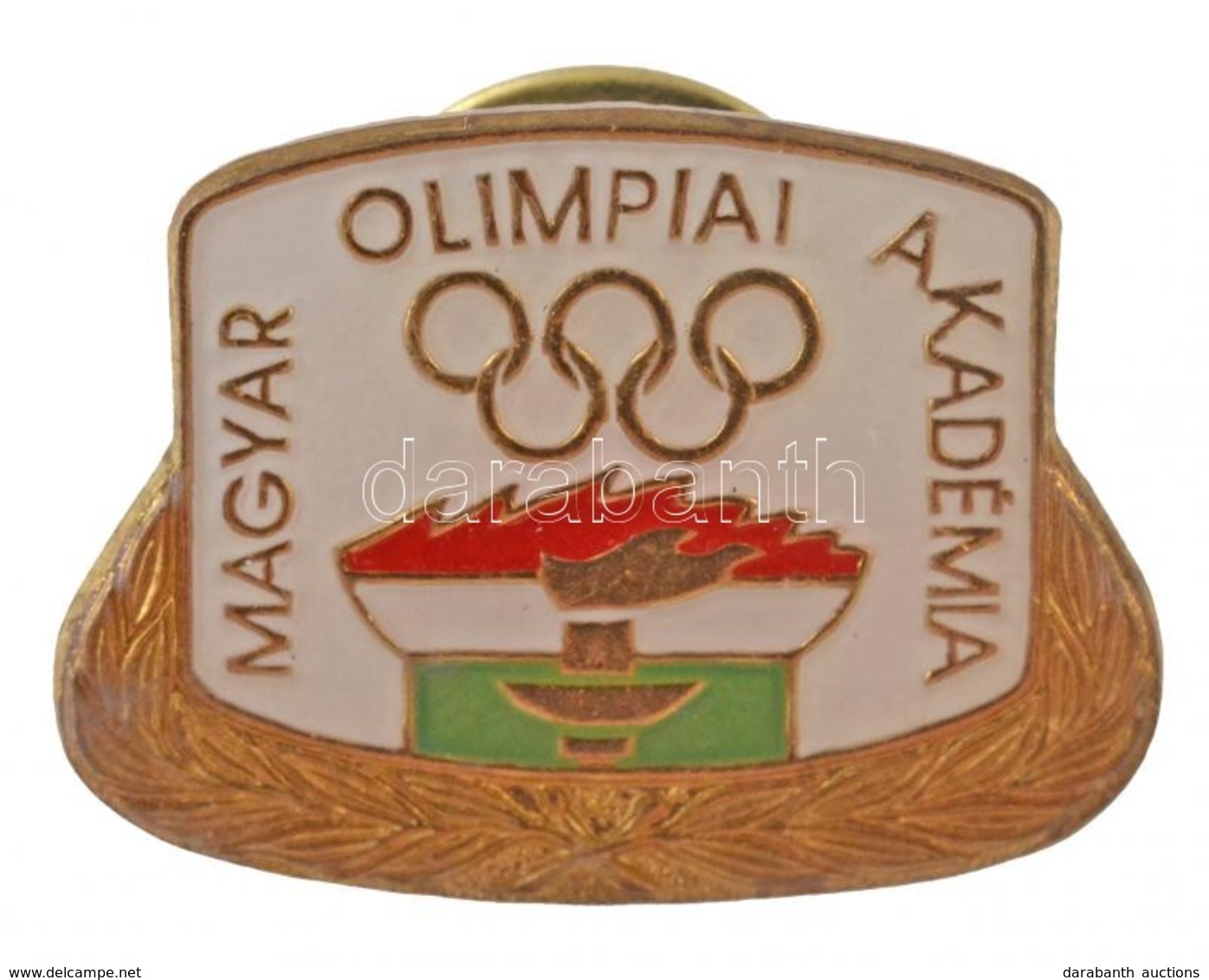 DN 'Magyar Olimpiai Akadémia' Zománcozott Jelvény (21x15mm) T:1- - Zonder Classificatie