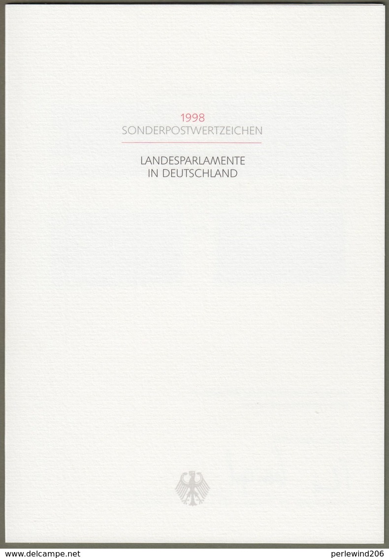 Bund: Minister Card - Ministerkarte Typ VII , Mi-Nr. 1974-77 ESST: " Landesparlamente In Deutschland "      X - Lettres & Documents