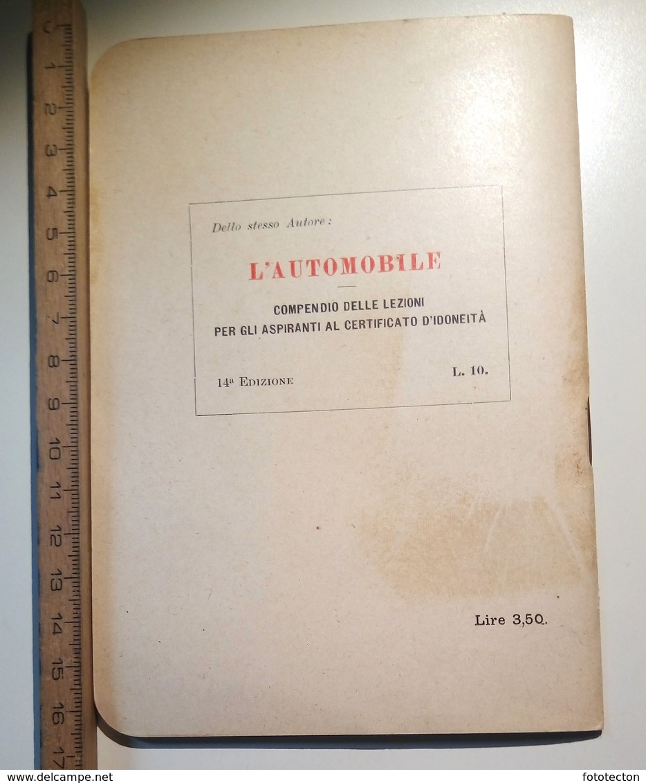 Manuale Auto - Il Sistema Di Accensione (a Spinterogeno), Scuola Conducenti Di Automobili - 1928 - Altri & Non Classificati