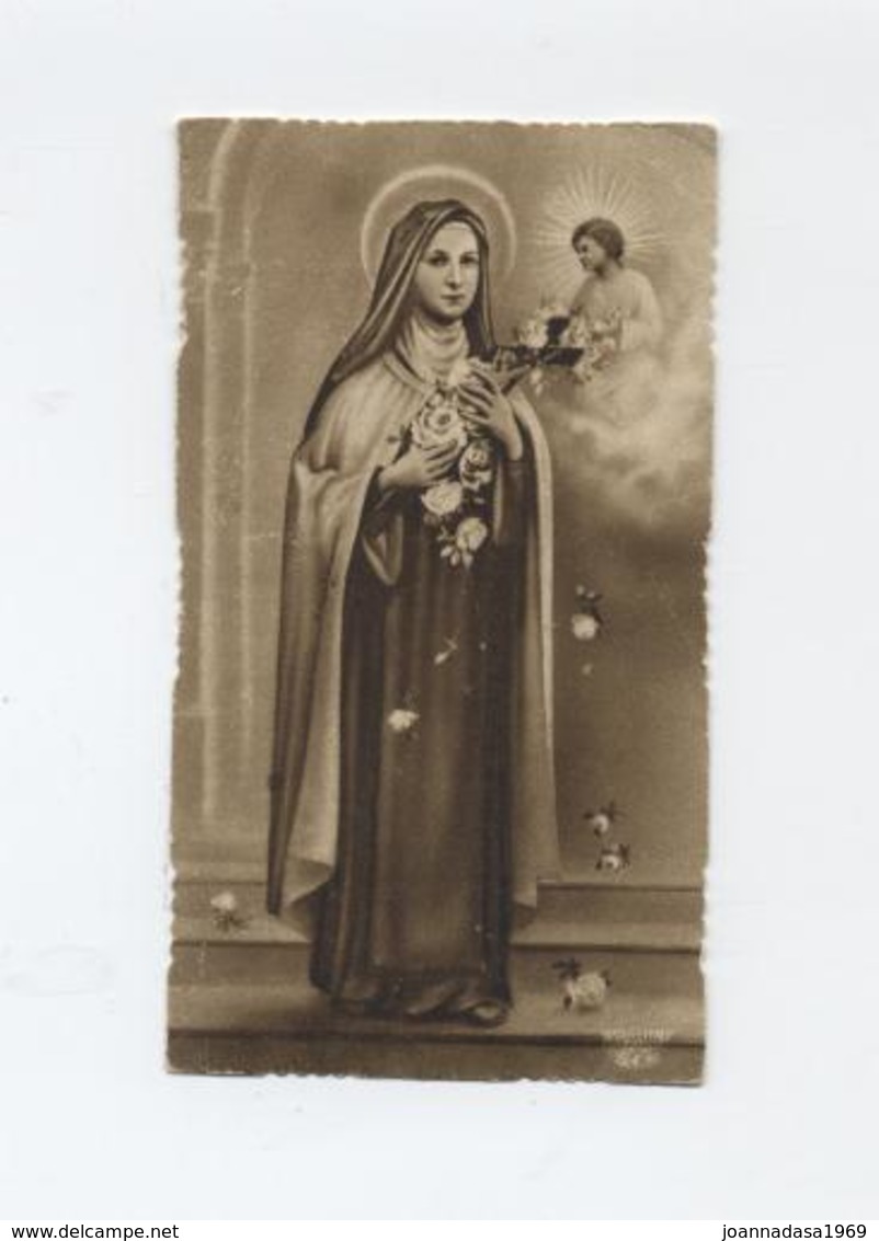 SANTINO ANTICO Seppiato  Image Pieuse Image Religieuse Holy Card S. TERESA D'AVILA Serie  Eb 514 Dep - PERFETTO - Devotion Images