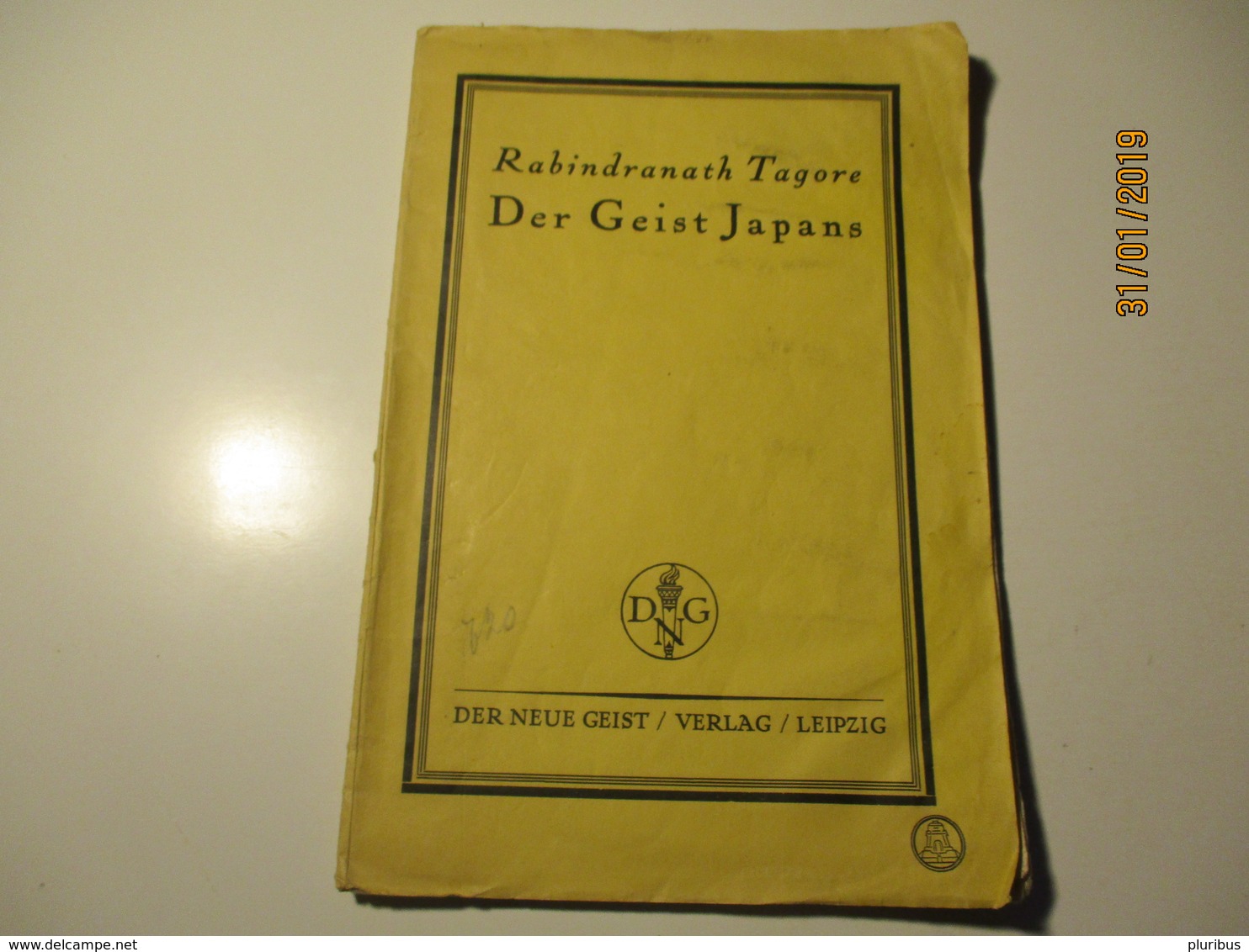 RABINDRANATH TAGORE DER GEIST JAPANS , SPIRIT OF JAPAN , OLD BOOK , 1900-s , 0 - Sonstige & Ohne Zuordnung