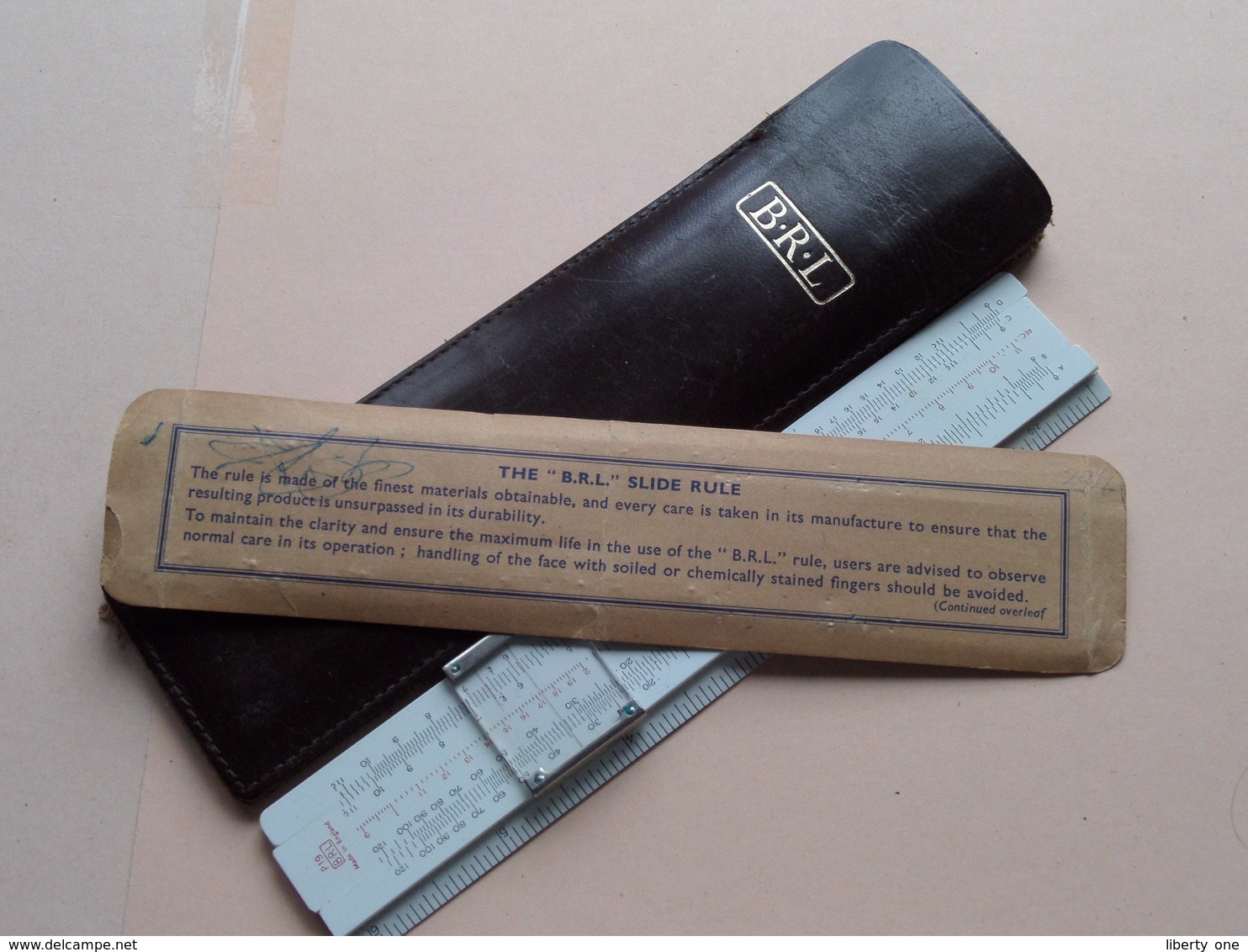 The " B.R.L. " SLIDE RULE ( BLUNDELL RULES Limited - B.R.L. ) ( Total Weight +/- 50 Gram ) ! - Altri & Non Classificati