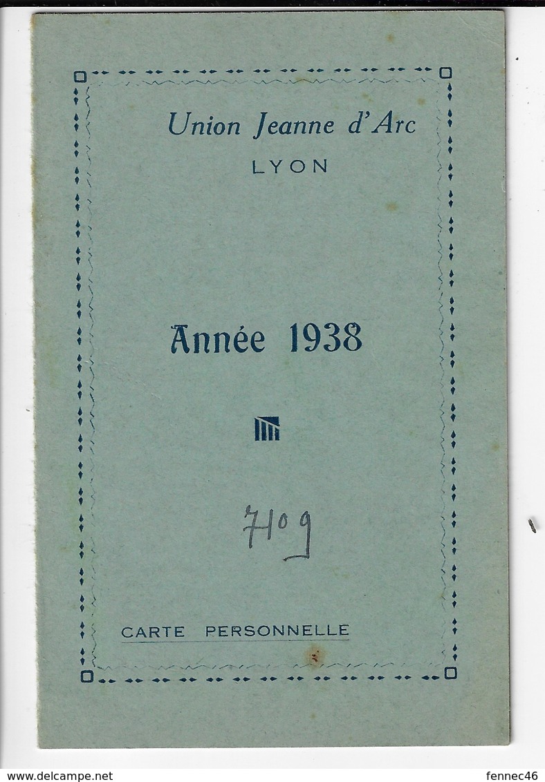 2 Cartes Union Jeanne D'Arc Lyon, Année 1936  (R36) - Tickets D'entrée