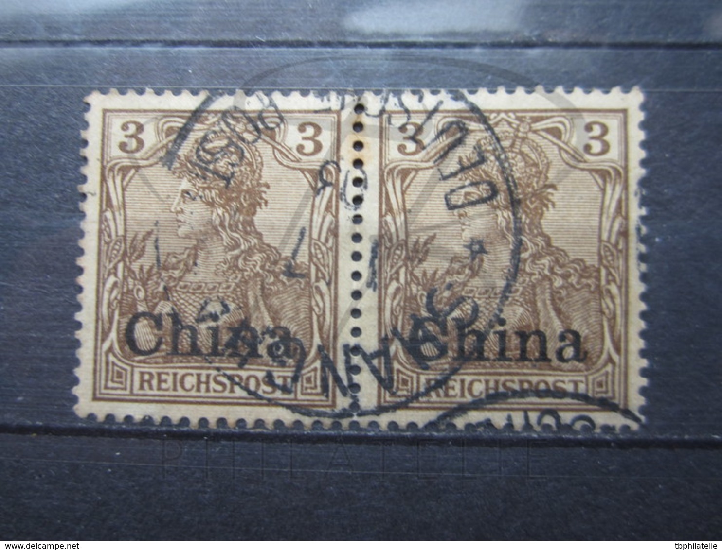 VEND TIMBRES DE CHINE N° 9 EN PAIRE , OBLITERATION " SHANGHAI " !!! - China (offices)