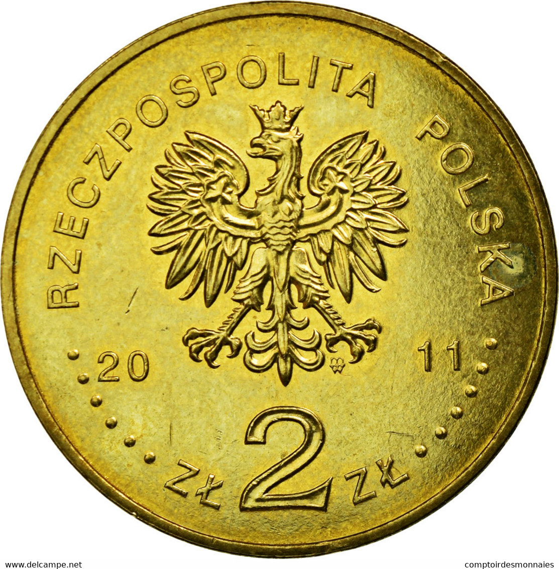 Monnaie, Pologne, 2 Zlote, 2011, Warsaw, TTB, Laiton, KM:797 - Pologne