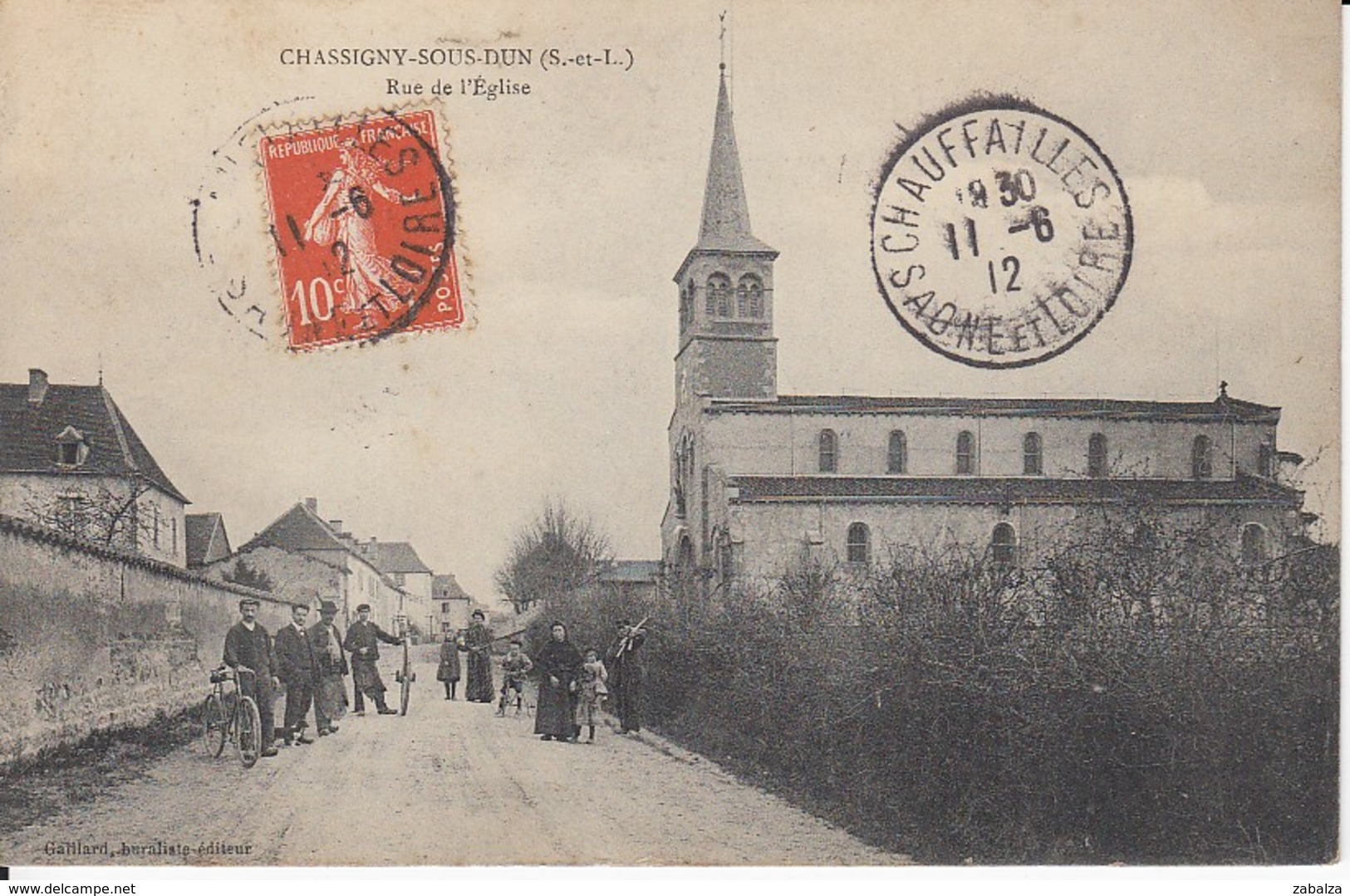Chassigny Sous Dun Rue De L'église - Autres & Non Classés