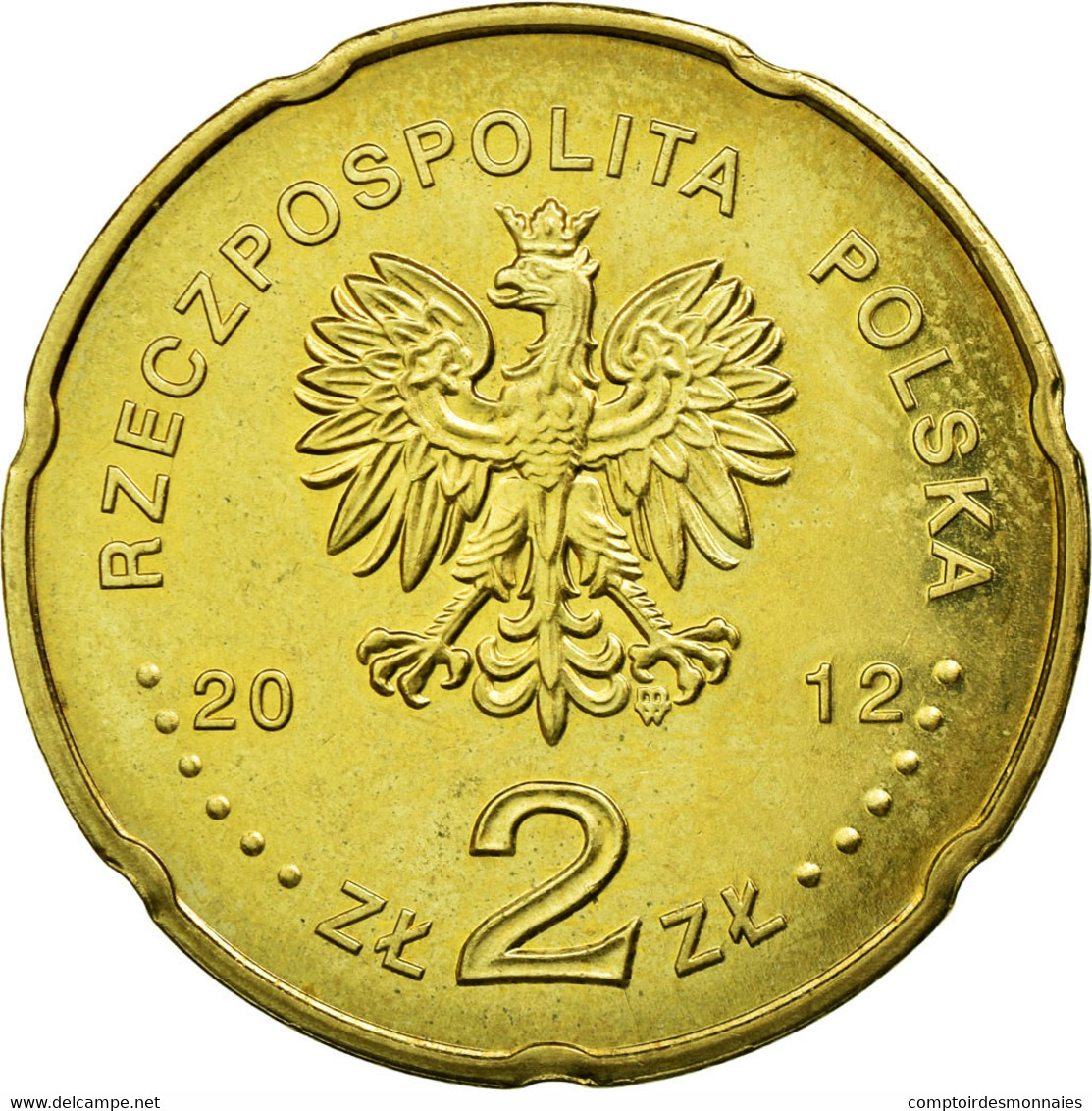 Monnaie, Pologne, 2 Zlote, 2012, Warsaw, TTB, Laiton, KM:816 - Pologne