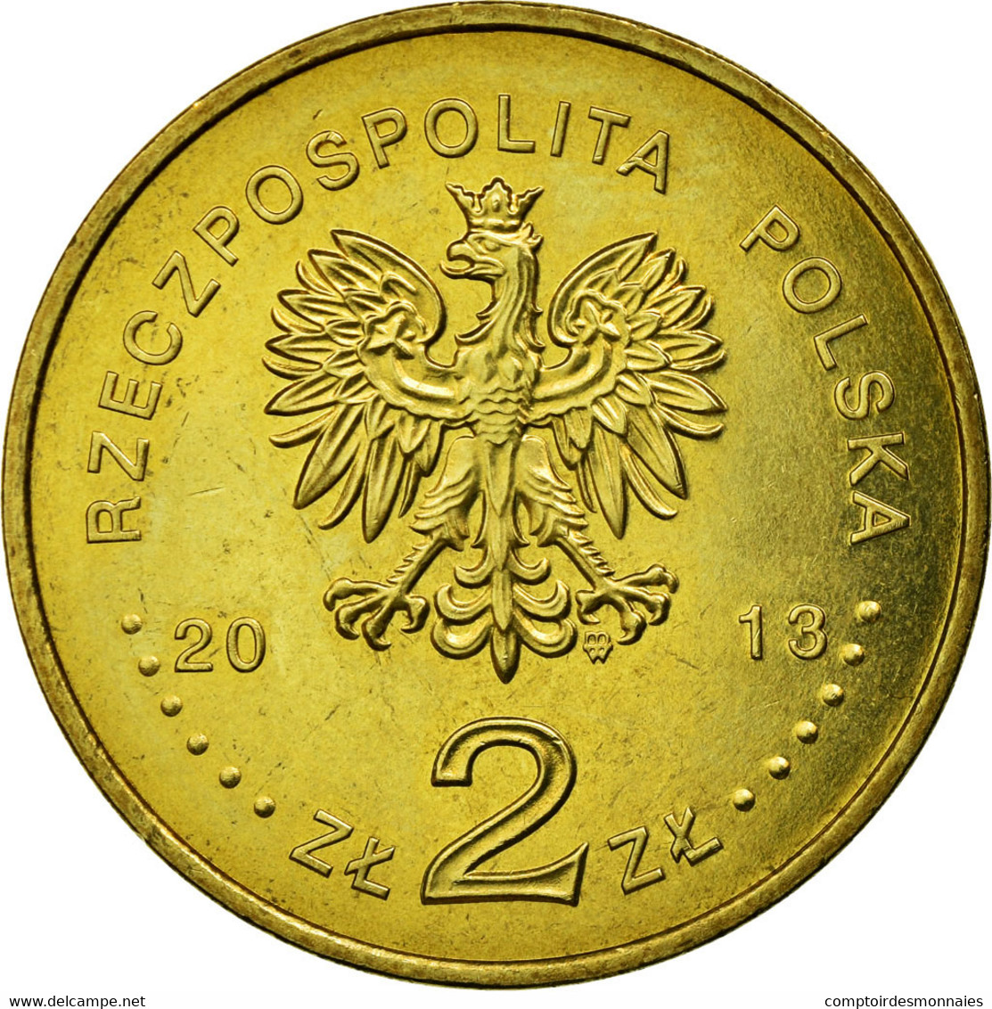 Monnaie, Pologne, 2 Zlotych, 2013, Warsaw, TTB, Copper-Aluminum-Nickel, KM:873 - Pologne