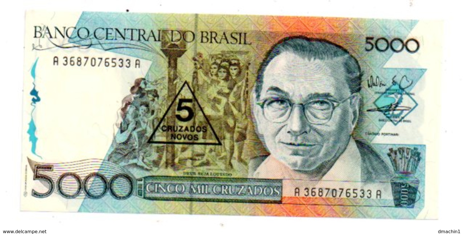 Brasil - 5000 Cruzados--voir état - Brazil