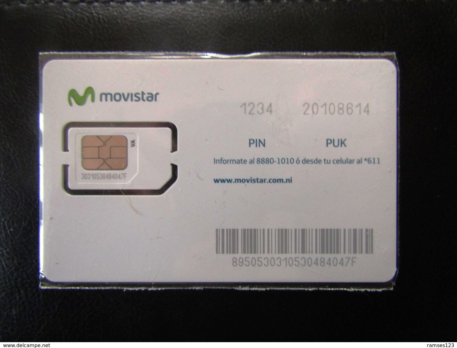 SIM   GSM  MOVISTAR  NICARAGUA   TOP  MINT - Nicaragua