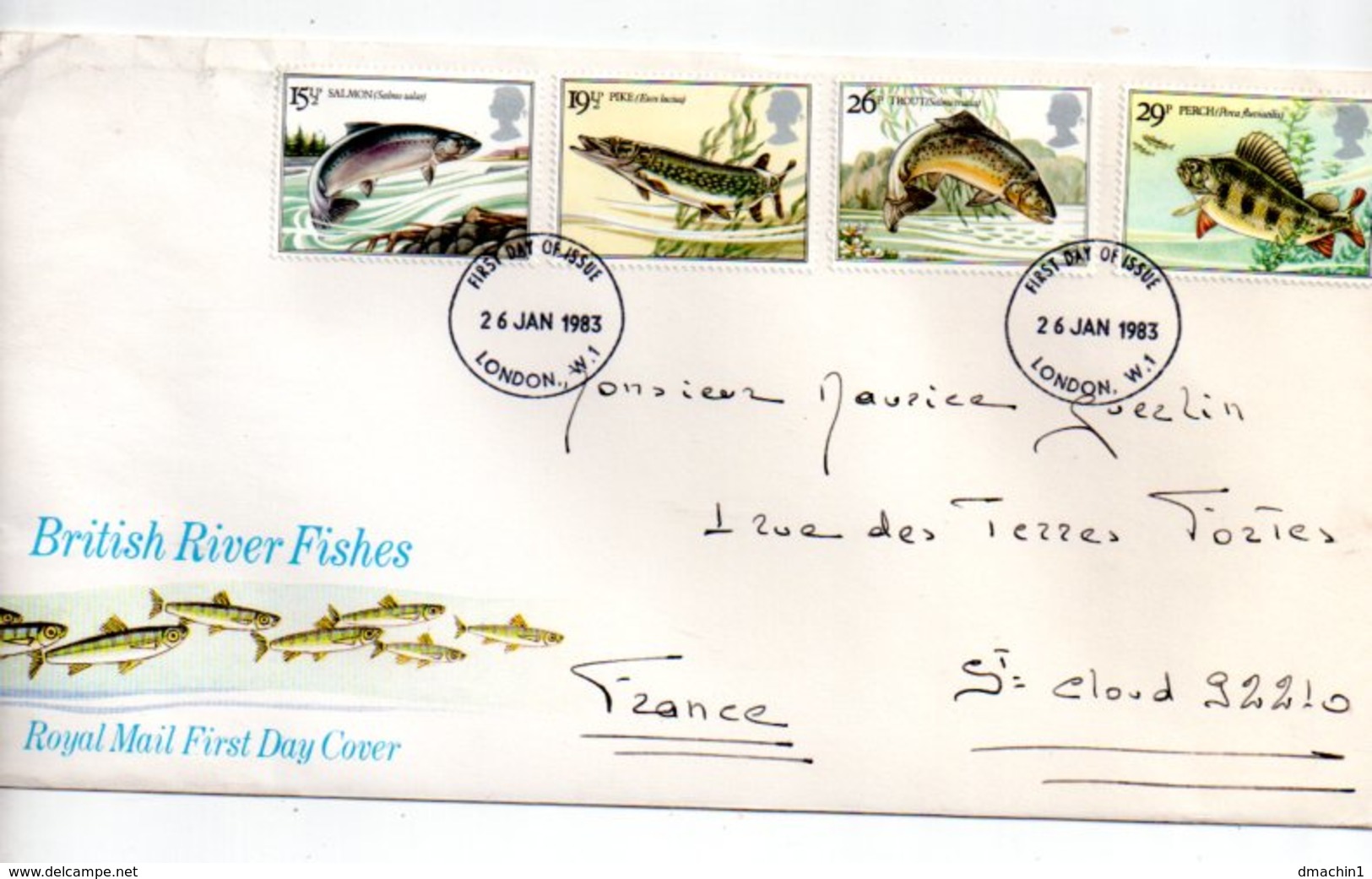British River Fishes-voir état - 1981-1990 Em. Décimales
