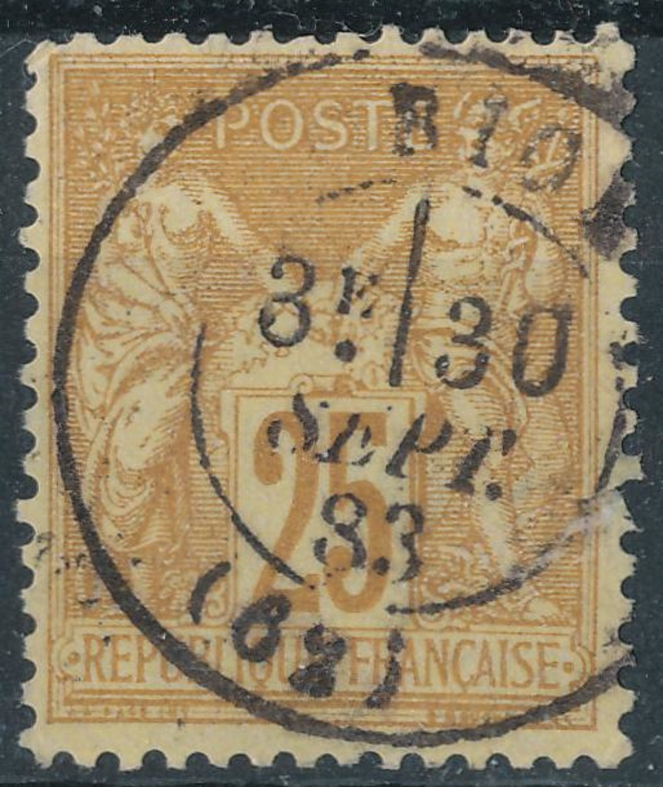 N°92  NUANCE ET OBLITERATION. - 1876-1898 Sage (Type II)