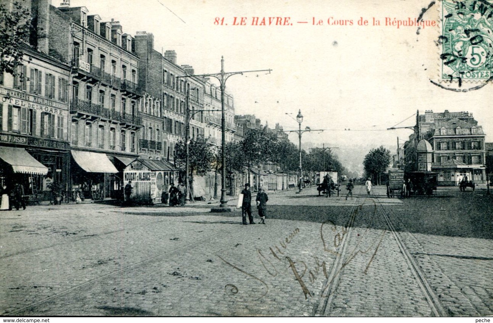 N°69353 -cpa Le Havre -le Cours De La République- - Non Classés