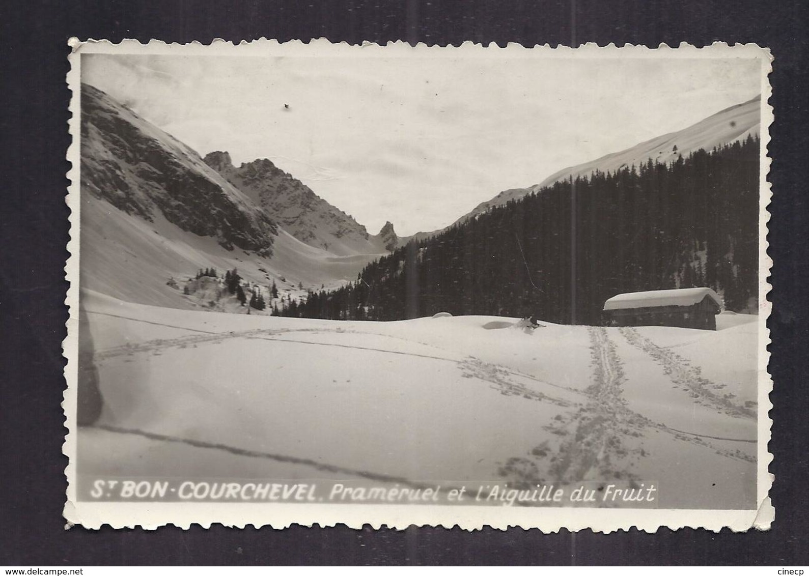 CPSM 73 - SAINT-BON - COURCHEVEL - Praméruel Et L'Aiguille Du Fruit - TB PLAN Sous La Neige - Courchevel