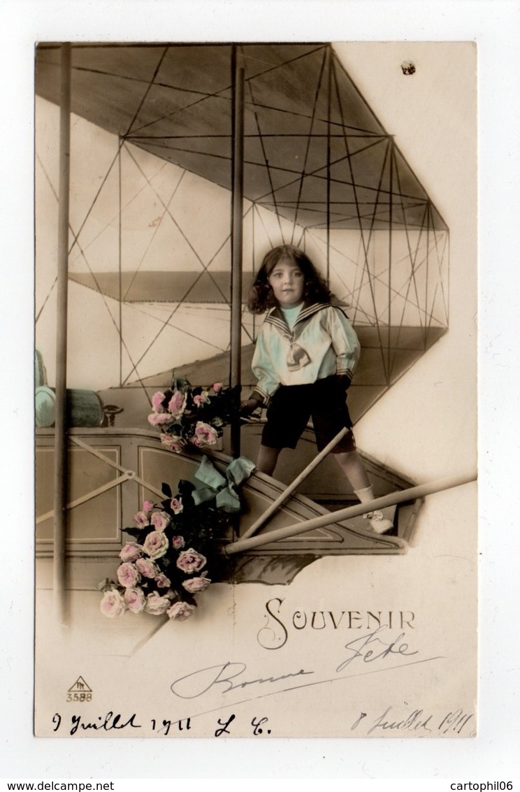- CPA ENFANTS - SOUVENIR 1911 - Série PR 3588 - - Scènes & Paysages