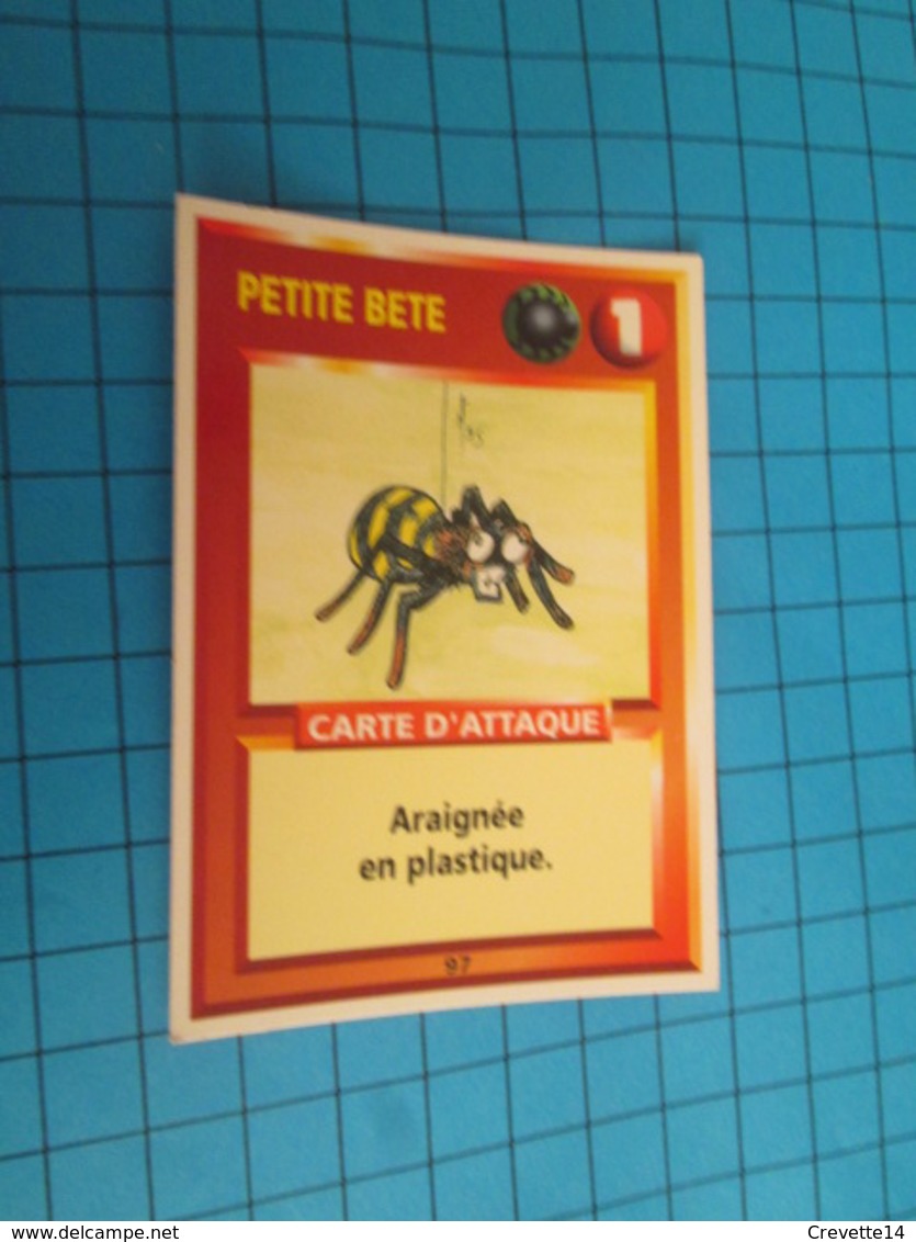 1551-1575 : TRADING CARD 1991 JEU "CANAILLES" PANINI / PETITE BETE - ARAIGNEE EN PLASTIQUE - Autres & Non Classés