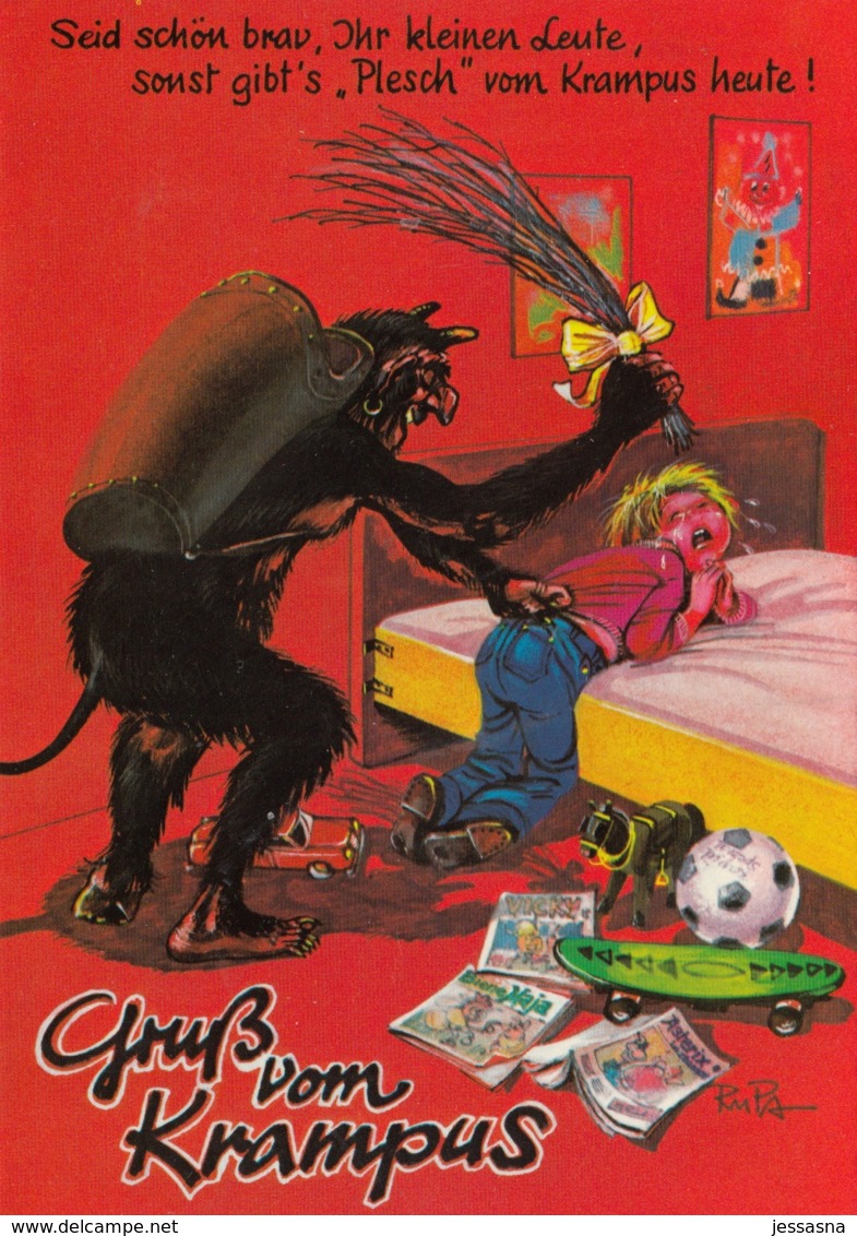 AK - Gruss Vom Krampus - Es Gibt Plesch Vom Krampus - Sonstige & Ohne Zuordnung