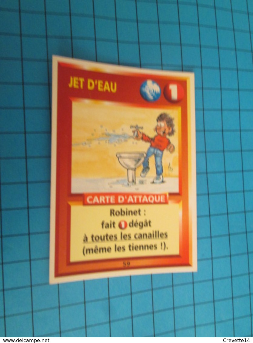 1551-1575 : TRADING CARD 1991 JEU "CANAILLES" PANINI / JET D'EAU - ROBINET - Autres & Non Classés