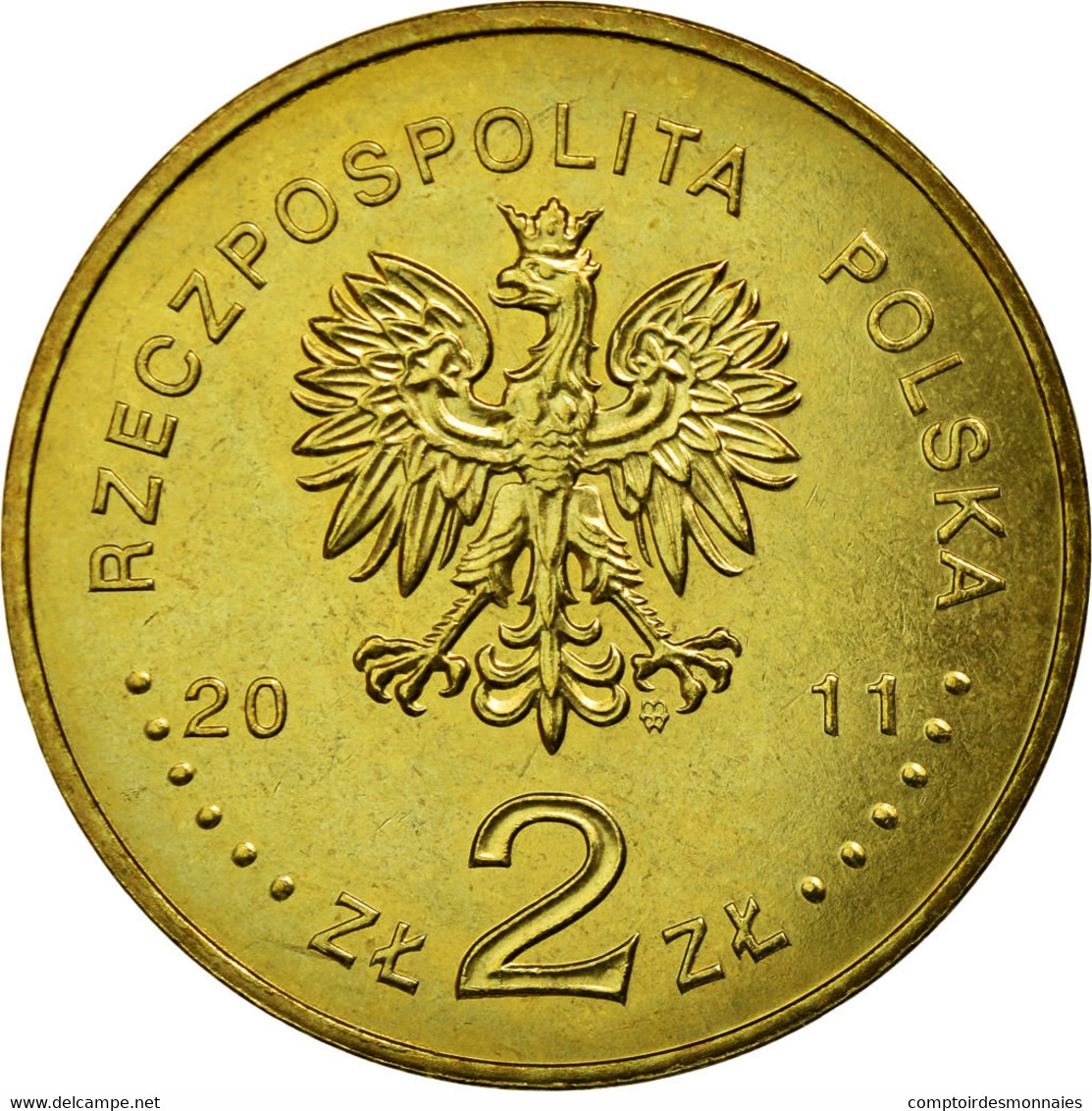 Monnaie, Pologne, 2 Zlote, 2011, Warsaw, TTB, Laiton, KM:806 - Pologne