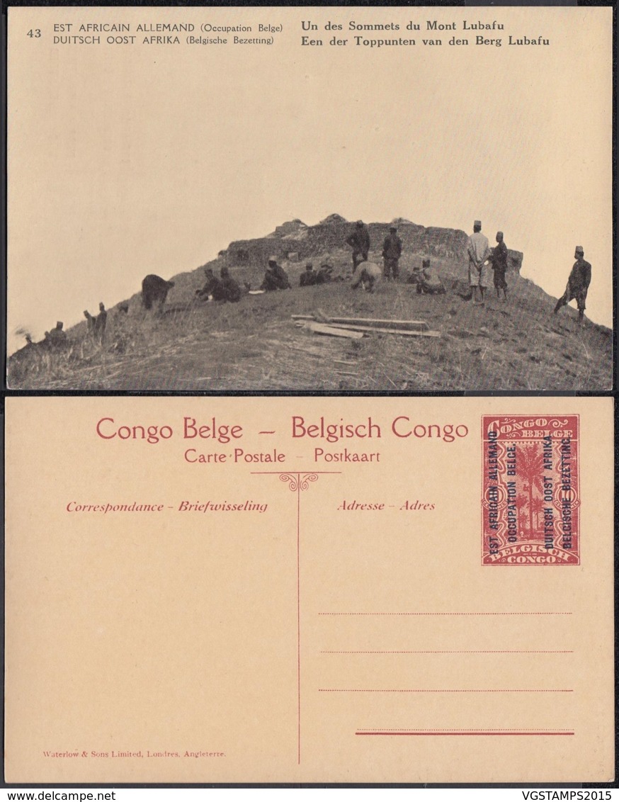 Congo Belge  - Entier Postal Nr. 43 - Est Africain Allemand-Occupation Belge- Un Des Sommets Du Mont Lubafu  (DD) DC1771 - Entiers Postaux