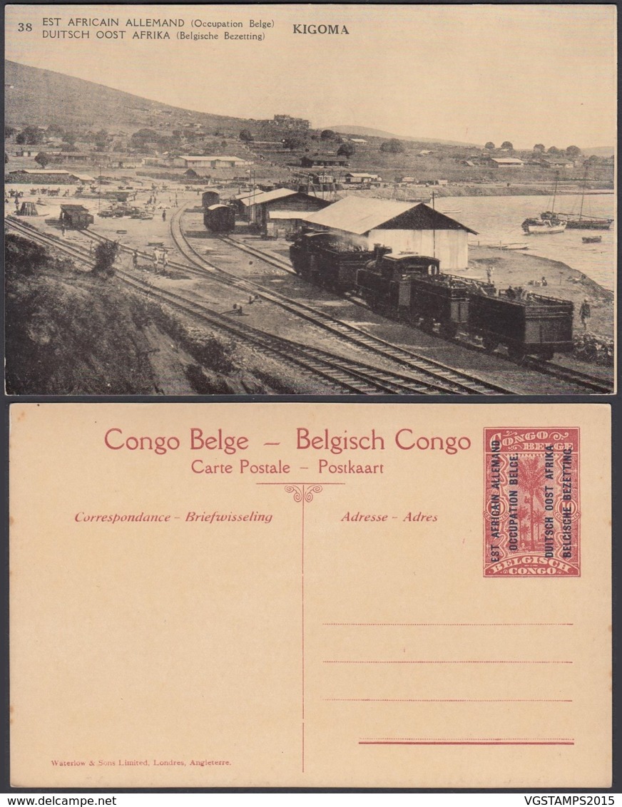 Congo Belge - Entier Postal Nr. 38 - Est Africain Allemand-Occupation Belge - KIGOMA  (DD) DC1793 - Entiers Postaux
