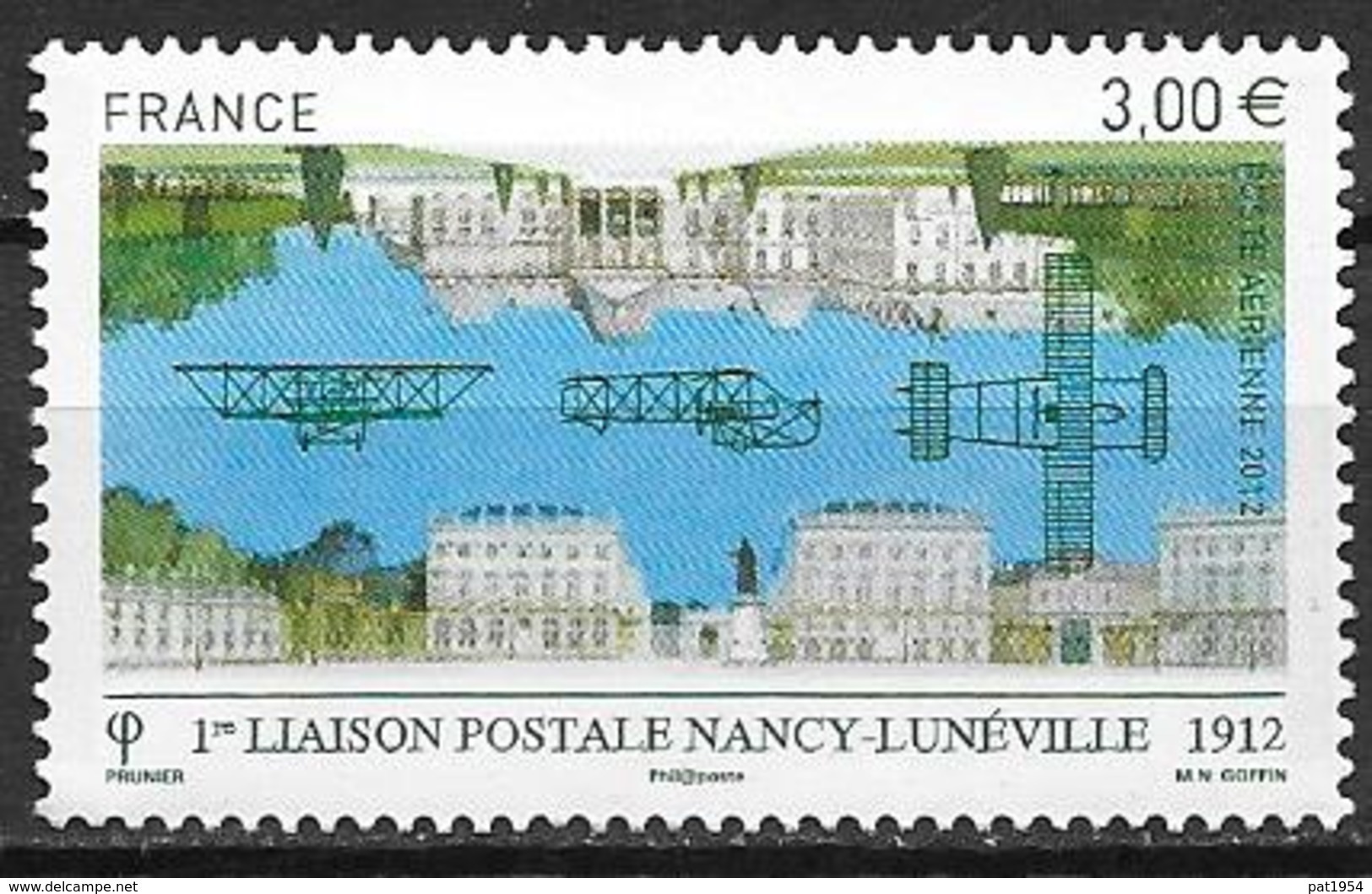 France 2012 Poste Aérienne N° 75, Paris Lunéville, à La Faciale - 1960-.... Mint/hinged