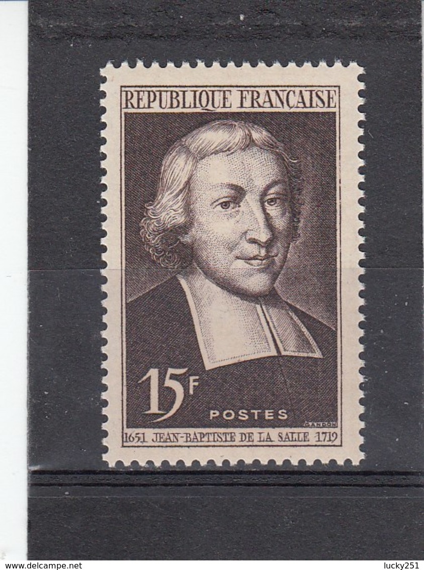 1951 - YT N° 882** 15fr Brun-lilas - Saint Jean-Baptiste De La Salle - Unused Stamps