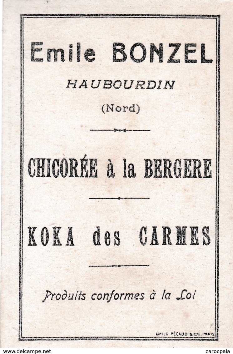 1900,2 Publicités Bonzel à Haubourdin Chicorée La Bergère:TURGOT ET WASHINGTON - Autres & Non Classés