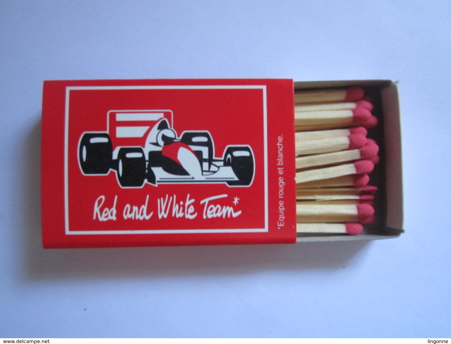 BOITE D'ALLUMETTES PUBLICITAIRE RED AND WHITE TEAM FORMULE 1 - F1 - Boites D'allumettes