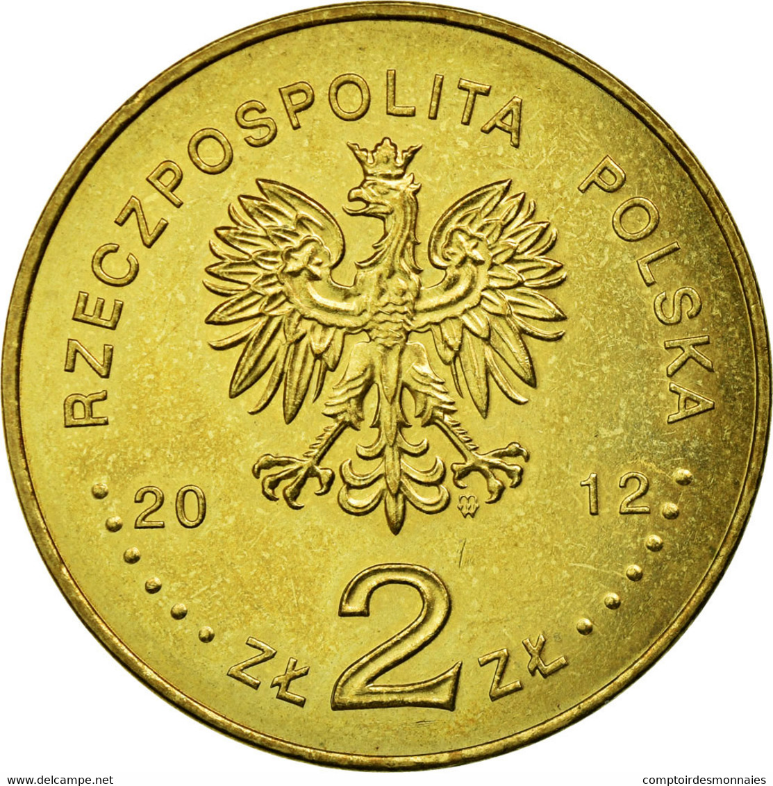 Monnaie, Pologne, 2 Zlote, 2012, Warsaw, TTB, Laiton, KM:813 - Pologne