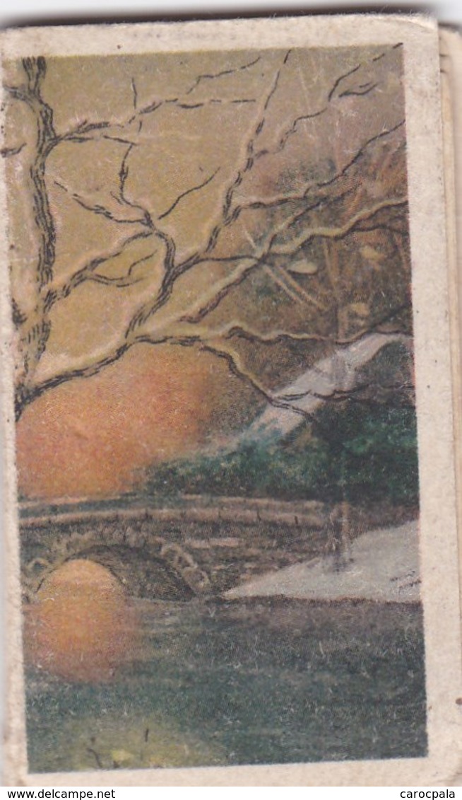 Calendrier 1931 Petit Almanach , 1 Page Par Mois , Dessin Comme Paysage Peint A La Main - Petit Format : 1921-40