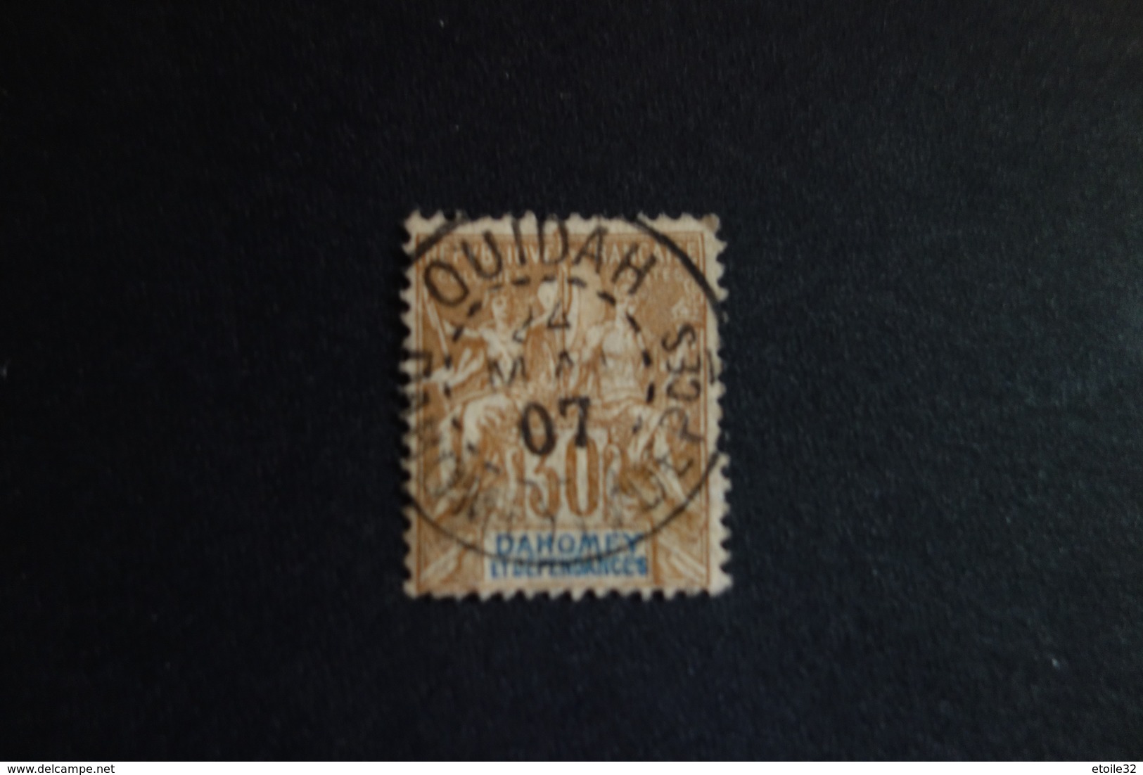 DAHOMEY Type Groupe N°11 Obl. Centrale   C.14 Eu - Ungebraucht