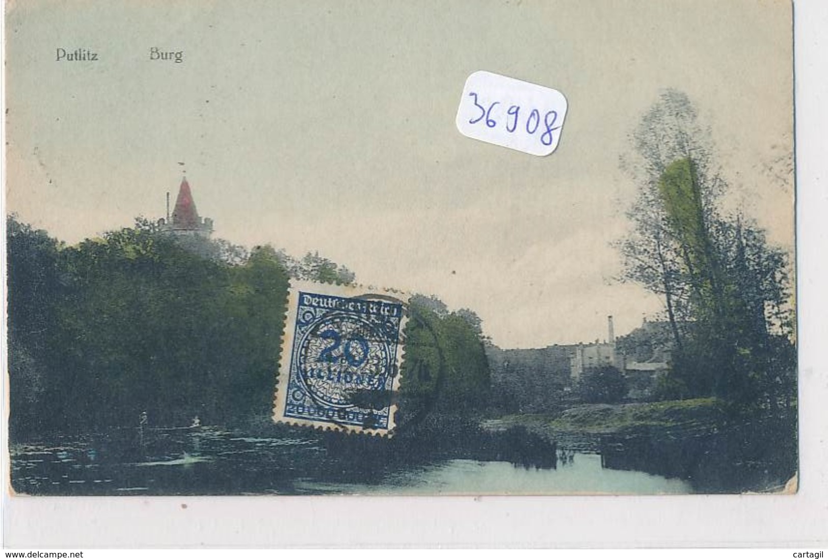 CPA- 36908 - Allemagne -Pütlitz Burg Mit Sonderbriefmarke- Franco De  Frais - Putlitz