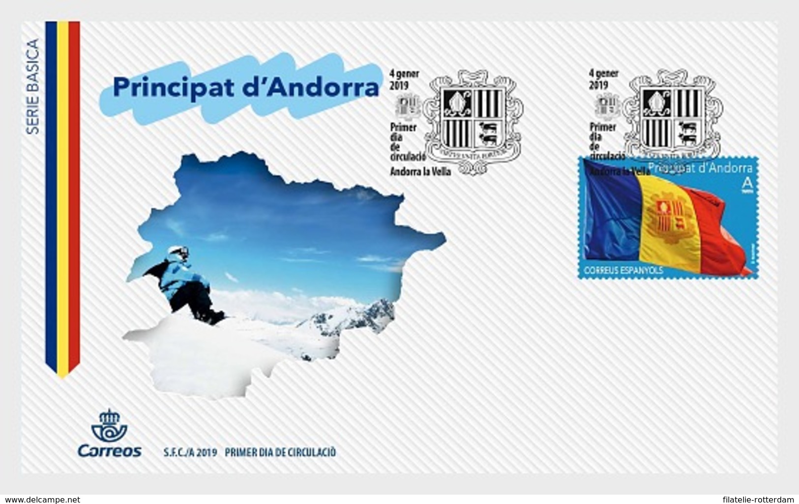 Andorra / Andorre - Postfris / MNH - FDC Vlag 2019 - Ongebruikt