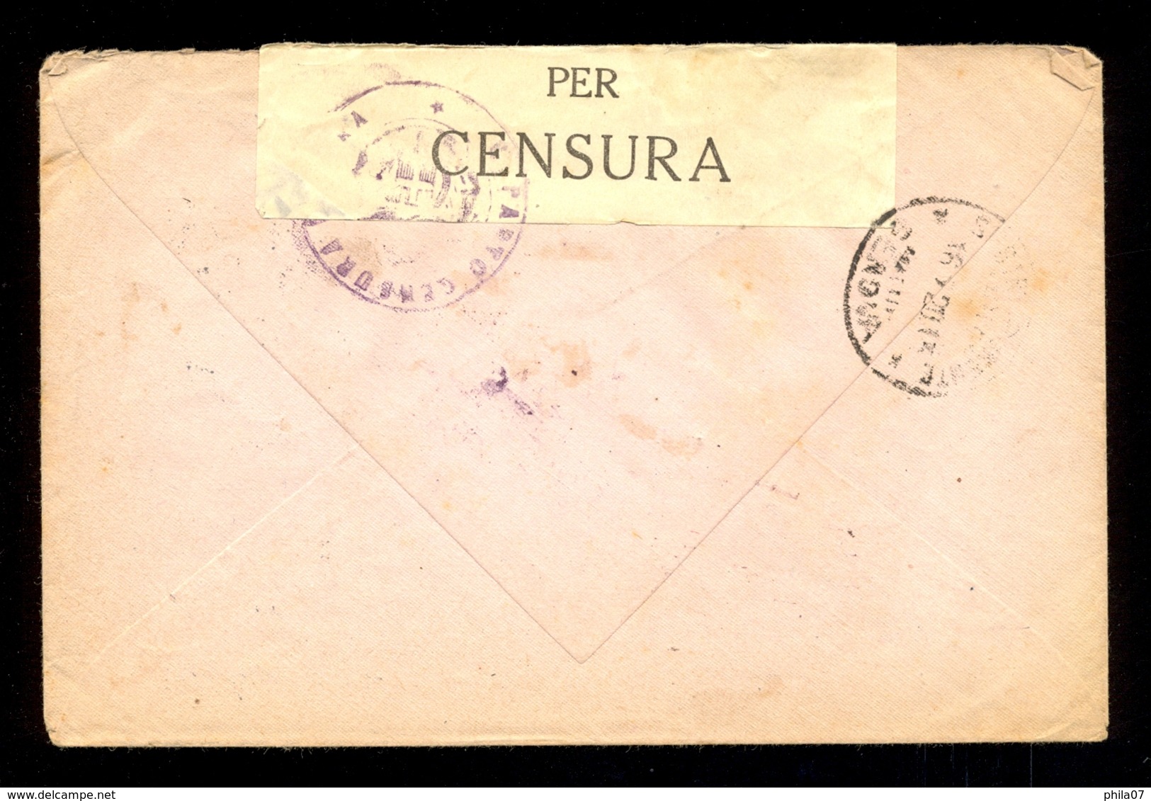 ITALY; DALMATIA, CROATIA - Letter Sent From Zadar To A Place Near Genova 16.02.1920. / 2 Scans - Altri & Non Classificati