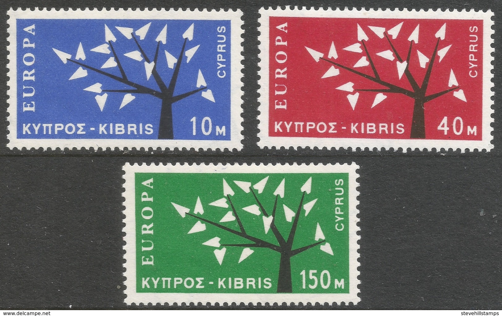 Cyprus. 1963 Europa. MH Complete Set. SG 224-226 - Unused Stamps