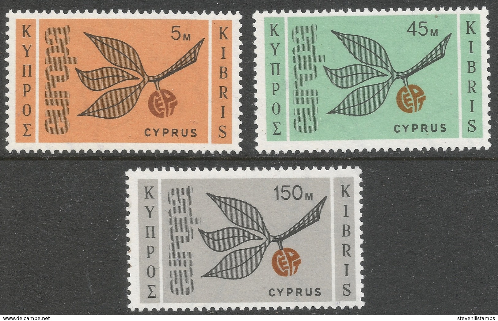 Cyprus. 1965 Europa. MH Complete Set. SG 267-269 - Unused Stamps