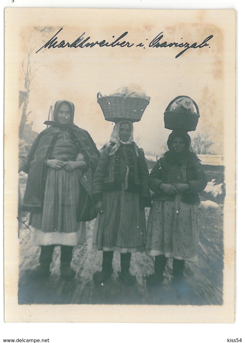 RO 00 - 15628 ORAVITA, Caras Severin, ETHNICS Women, Romania - Old Postcard, Real PHOTO 12/9 Cm - Unused - Roumanie