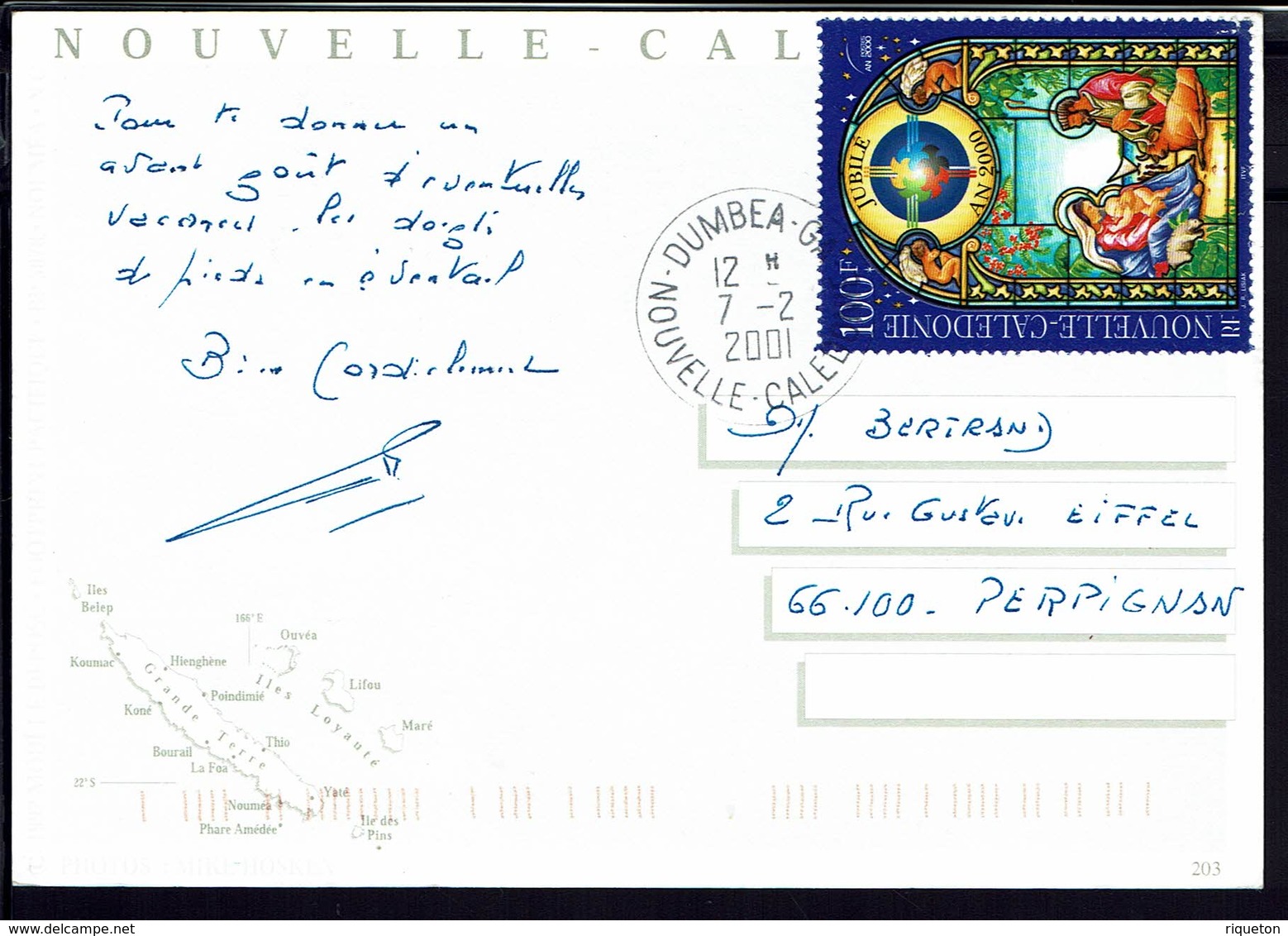 Nouvelle-Calédonie - Carte Postale Multivues De Nouméa, écrite En 2001 - TB - - Nouvelle-Calédonie
