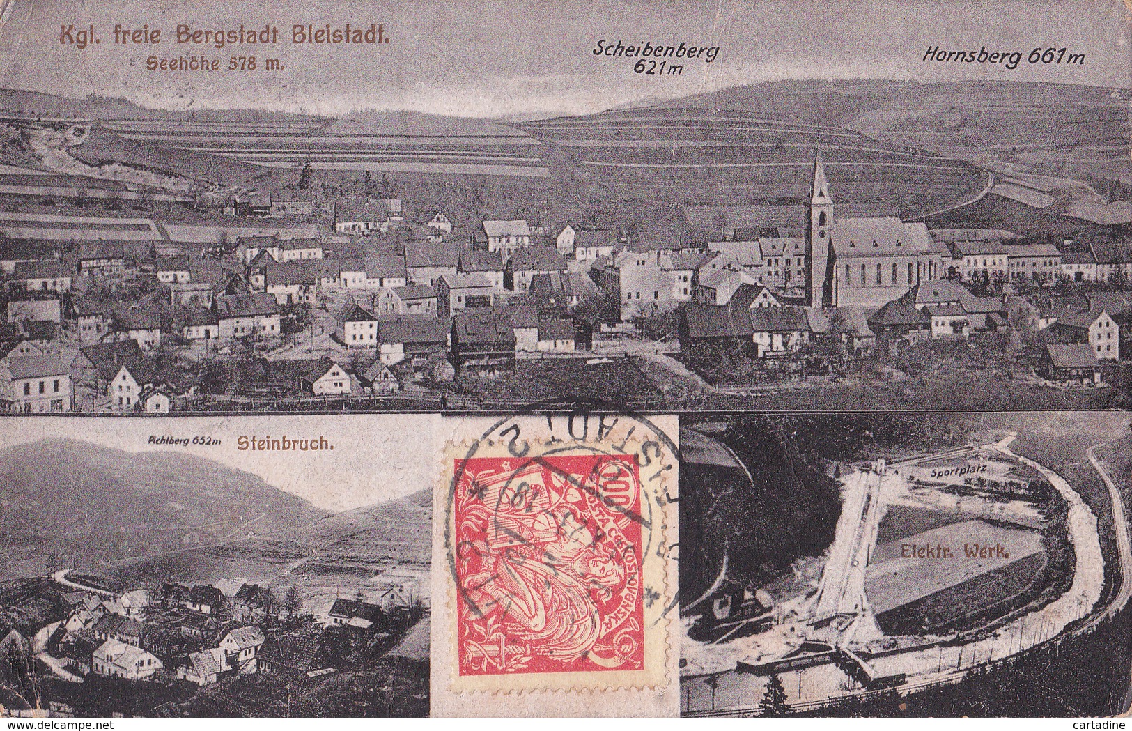 Kgl.  Freie Bergstadt Bleistadt - (Olovi) - 1923 - Etat - Tchéquie