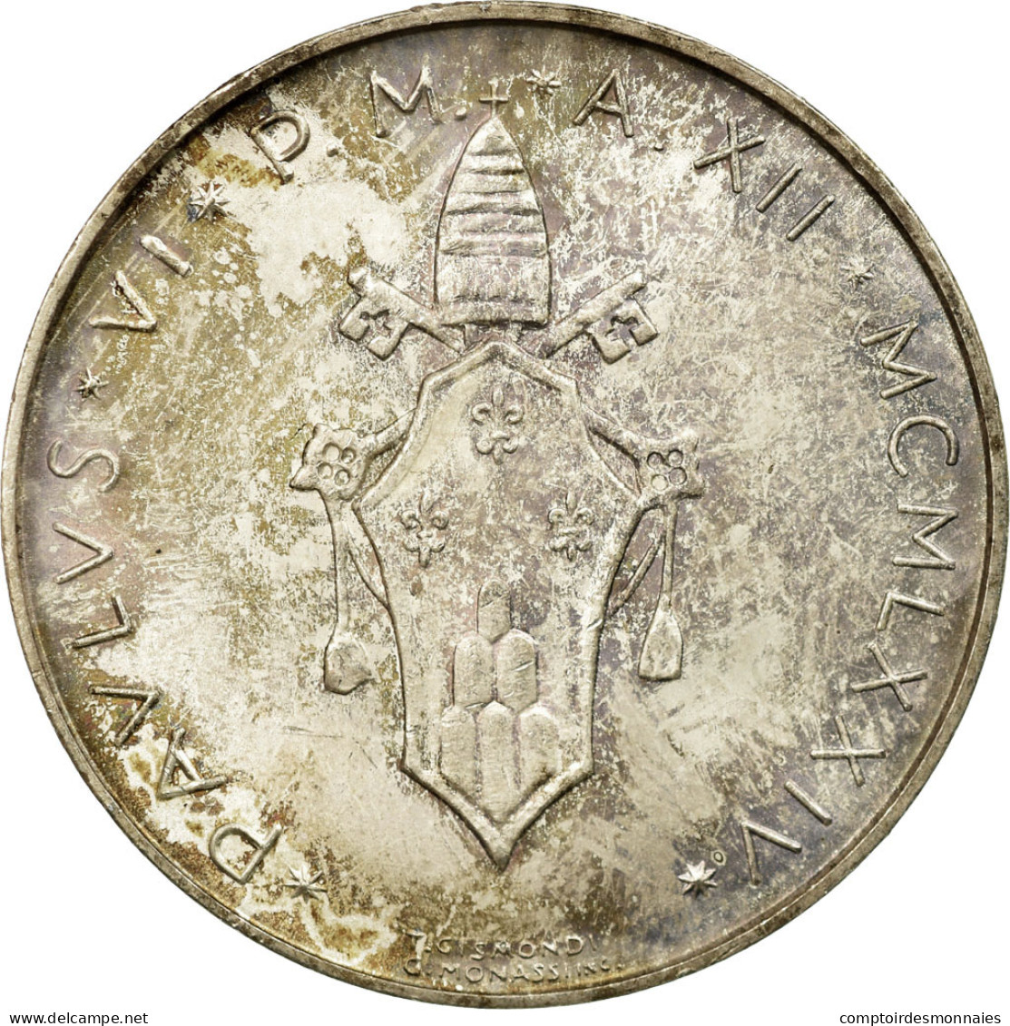 Monnaie, Cité Du Vatican, Paul VI, 500 Lire, 1974, Roma, SPL, Argent, KM:123 - Vatican