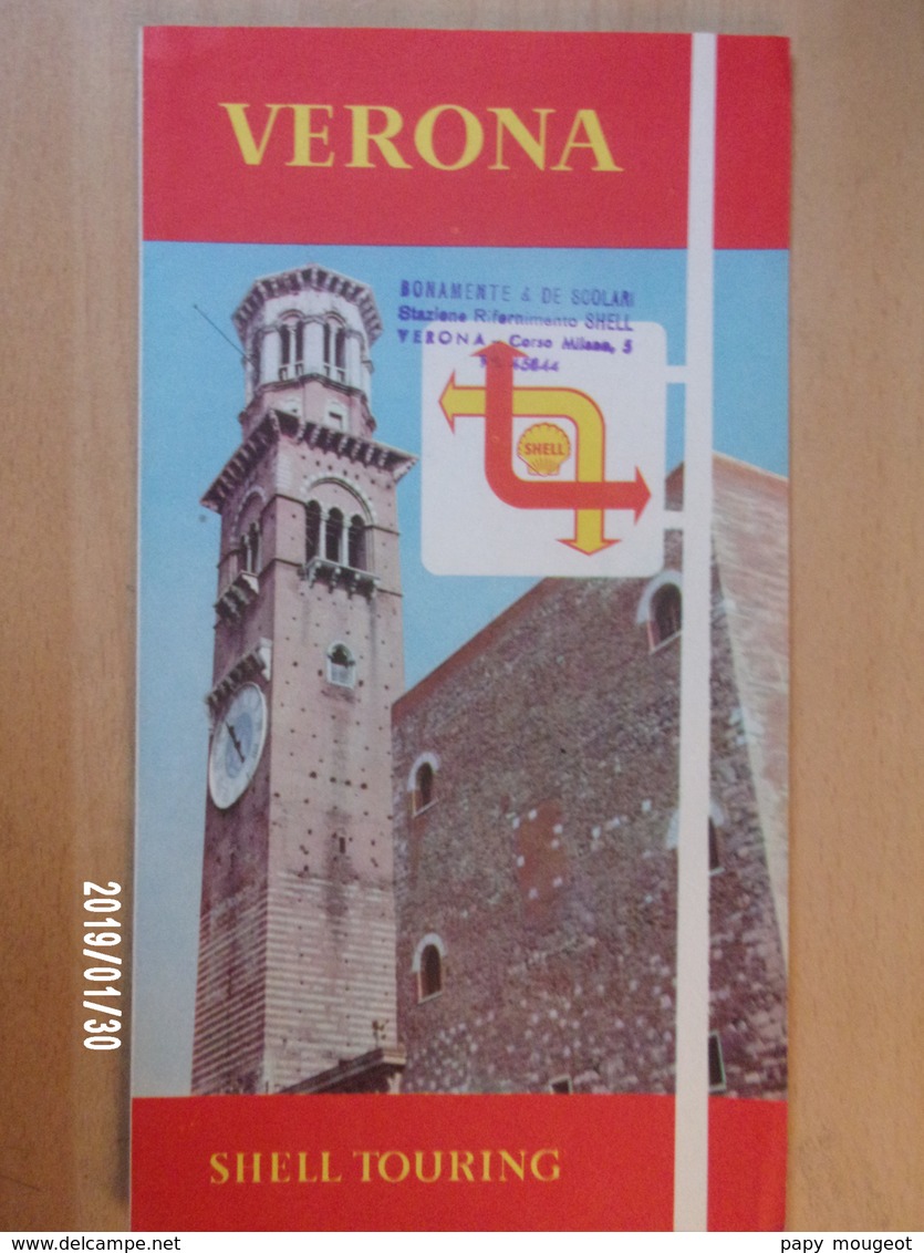 SHELL TOURING - VERONA - 1961 - Roadmaps