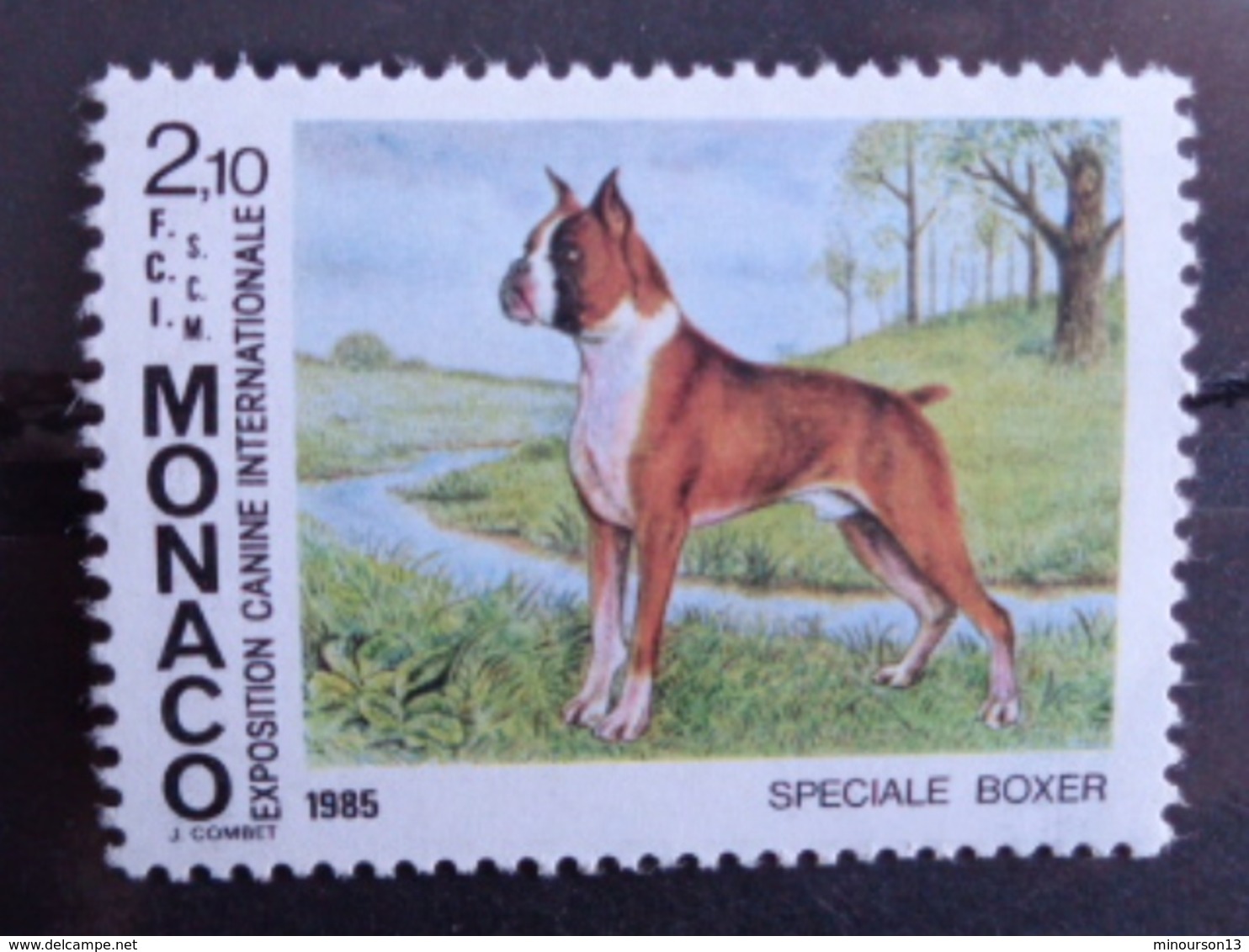 MONACO 1985 Y&T N° 1477 ** - EXPOSITION CANINE INTERN. SPECIALE BOXERS - Unused Stamps