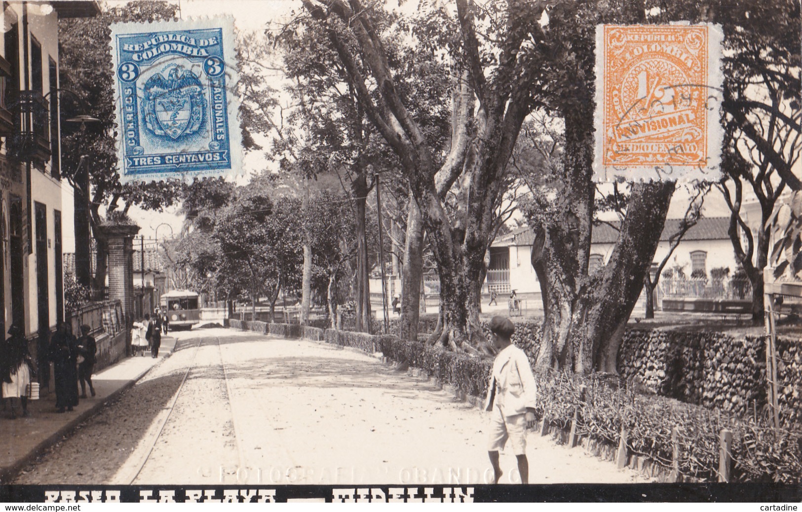 CPA Colombie - Paseo La Playa - Midellin - Photografia Obando C - 1924 - Colombie