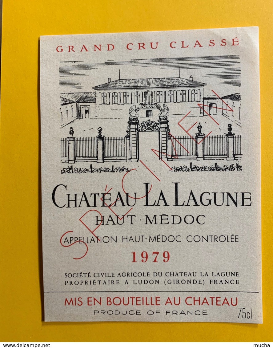 9837 - Château La Lagune 1979 Haut-Médoc Spécimen - Bordeaux