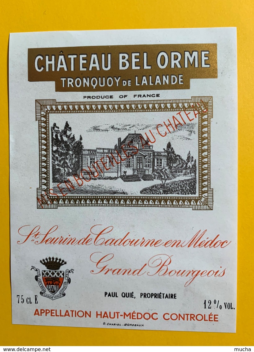 9839 - Château Bel Orme Tronquoy De Lalande Haut-Médoc - Bordeaux