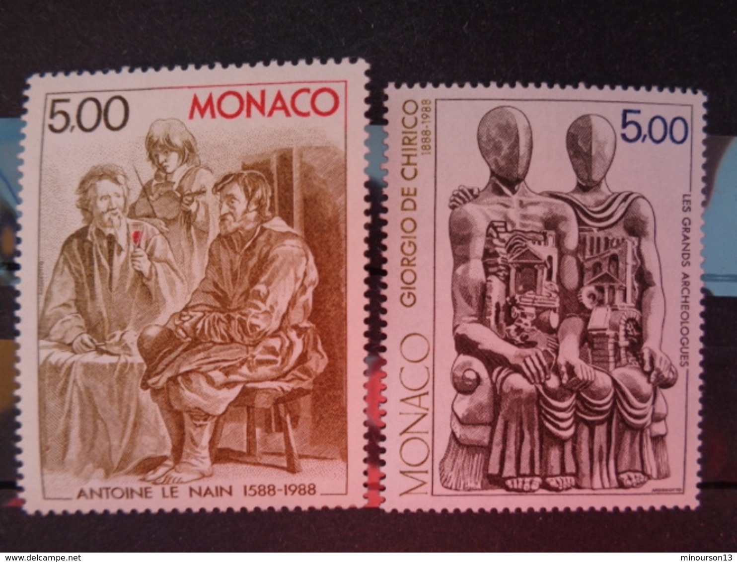 MONACO 1988 Y&T N° 1655 à 1658 ** - ANNIVERSAIRES DE NAISSANCE D'HOMMES CELEBRES - Unused Stamps