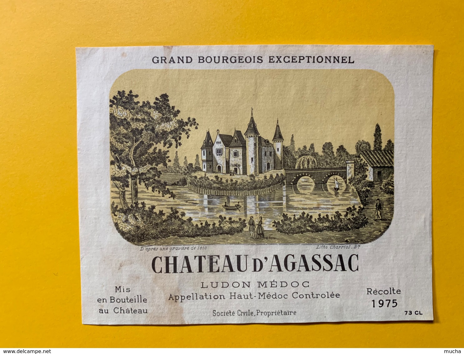 9841 - Château D'Agassac 1975 Haut-Médoc - Bordeaux